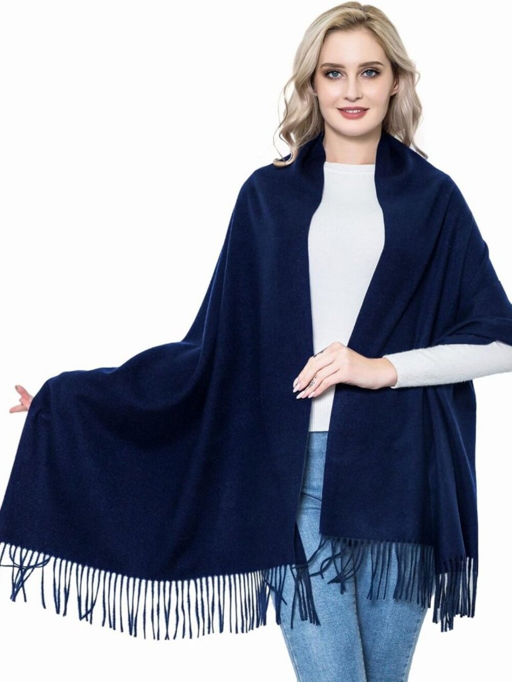 Super Soft Wool Pashmina Scarf Shawl - Warm Wrap for Women, Evening & Travel
